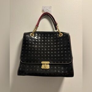 Arcadia Zola Embossed Black
Italian Leather Satchel
Crossbody NWOT